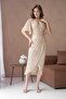 Half Sleeve Evening Dress - 3