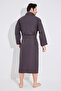Men Embroidery Stylish Natural Bamboo Cotton Men's Dressing Gown - 4