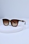 60 Ekartman Leopard Brown Bone Glass Exchange Women's Unisex Men's Uv400 Protected Sunglasses