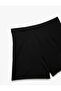 Buttoned Flap Pocket Detailed Crepe Scuba Fabric Mini Shorts Skirt - 5