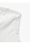 Viscose Crinkle Fabric Strapless Blouse - 5