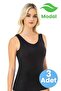 Women's 3-Piece Thick Strap Padded Camisole Tank Top - 3
