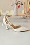 Women's 7 cm Pearl Mother-of-Pearl Bridal Shoes - 5