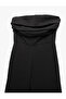 Long Wide Leg Floor Detailed Strapless Jumpsuit - 5