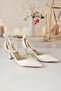 Women's 7 cm Pearl Mother-of-Pearl Bridal Shoes - 2