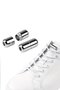 Screwed Silver Color 5 Pairs Shoe Lace Tips - 5