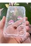 Galaxy A20/A30 Case 3D Heart Pearl Design Pattern Clear Silicone Cover with Camera Protection - 3