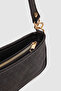 Farme Monogram Baguette and Crossbody Bag Black - 5