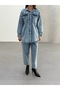 Denim Jacket and Pants Suit - 2