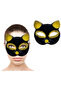 Black Color Gold Glitter Cat Mask - 2