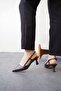 Women's Erica Heeled Shoes - Brown-Leather
