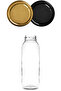 250 ml Transparent Juice - Lemonade Bottle with Metal Lid, Empty Glass Bottle 15 Pieces - 5