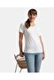 Atheisure-Womens V-N T-Shirts AW89-0105-WHITE - 3