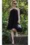 Halter Cross Strap Sandy Fabric Mini Dress - 3