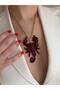 Burgundy Scorpion Necklace