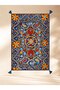 Haryana Collection Blue Themed Abstract Ethnic Motifs Patterned Woven Base Vintage Decorative Rug 09
