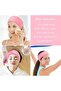 4 Pieces Stretch Terry Cloth Spa Headband (Pink) - 5