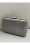 Glitter Line Evening Dress Bag Silver