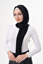 Snap Fastener Gathered Hijab Shawl - 2