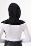 Snap Fastener Gathered Hijab Shawl - 8