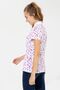 Women's White Polo Neck T-shirt - 3