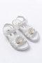 Girl's Mother of Pearl Pearl Non-Slip Sole Sandals - 2