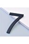 Flat -Wall - Door Number 3 mm Laser Cut Black Plexi Self Adhesive No -7 Seven