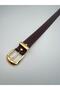 Tarnish-Free Gold Buckle Women's Belt Dress Belt.Pantalon Belt,Shirt Belt - 3