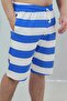 Classic cotton blue striped shorts - 3
