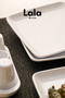 Kavi Square Serving Plate - Set of 3 (20 cm - Stylish, Durable, Cake, Dessert, Presentation Plate) - 7