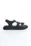 Genuine Leather Black Orthopedic Massage Sole Women's Sandals Tmd 2025714 - 4