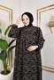 Robal Patterned Viscose Dress - Beige / E0126 - 6