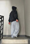 Extra Loose Loose Wide Leg Vortex Fabric Summer Large Size Baggy Oversize Sweatpants - 3