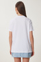 Star Embroidered Knitted T-Shirt White (Lmp0008) - 4