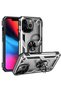 Apple iPhone 13 Pro Case Magnetic Tpu Tank Cover with Ring Stand - 2
