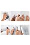 10 Pairs Transparent Snap Clip Wall No-Punch Item Fixing Hanger Set - Waterproof Adhesive - 2