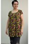 Coming Whole Size Low Sleeve Combed Cotton Viscose T-Shirt with Fruit Print - 5