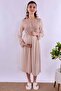Cotton Maternity and Breastfeeding Set 4 Pieces Effortt - Milk Coffee - 6