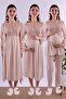 Cotton Maternity and Breastfeeding Set 4 Pieces Effortt - Milk Coffee
