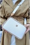 Justpolo Women's White 5-Compartment Handbag and Wallet Combination Tm4091kombin - 5