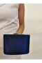 Beegi̇ Women's Satin Navy Blue Evening Dress Clutch Night Chain Wedding Bag - 2