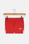 Kids Girl High,Kyu Tight JG Shorts, Red and White
