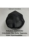 Animal Figured Hat Unisex Adjustable Back Faux Leather Hat - 2
