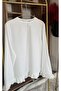 Women's Hijab Black Ruffle Shirt Blouse - 4