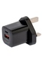| شاحن حائط بقوة 36 واط مع منفذ PD USB-C + USB-A | أسود - 4