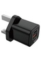 | شاحن حائط بقوة 36 واط مع منفذ PD USB-C + USB-A | أسود