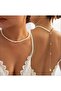 Elegant Gold Back Low-Cut Pearl Necklace