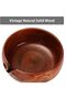 Wooden Spinning Bowl with Hole - Spinning Holder Knitting Bowls Wool Holder for Handmade Knitting Accessories - 3