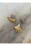 Heart, Fan Detailed Earrings - 2