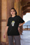 Have a Good Day Printed Women's Crew Neck Cotton Oversize Short Sleeve T-Shirt - 3